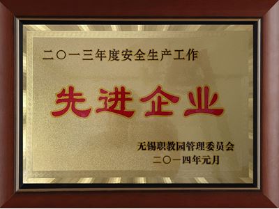 2013年度安全生產工作先進企業(yè)